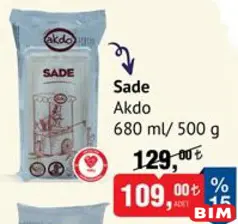 AKDO SADE DONDURMA 680 ML/500 G